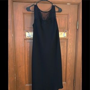 Black dress with lace top